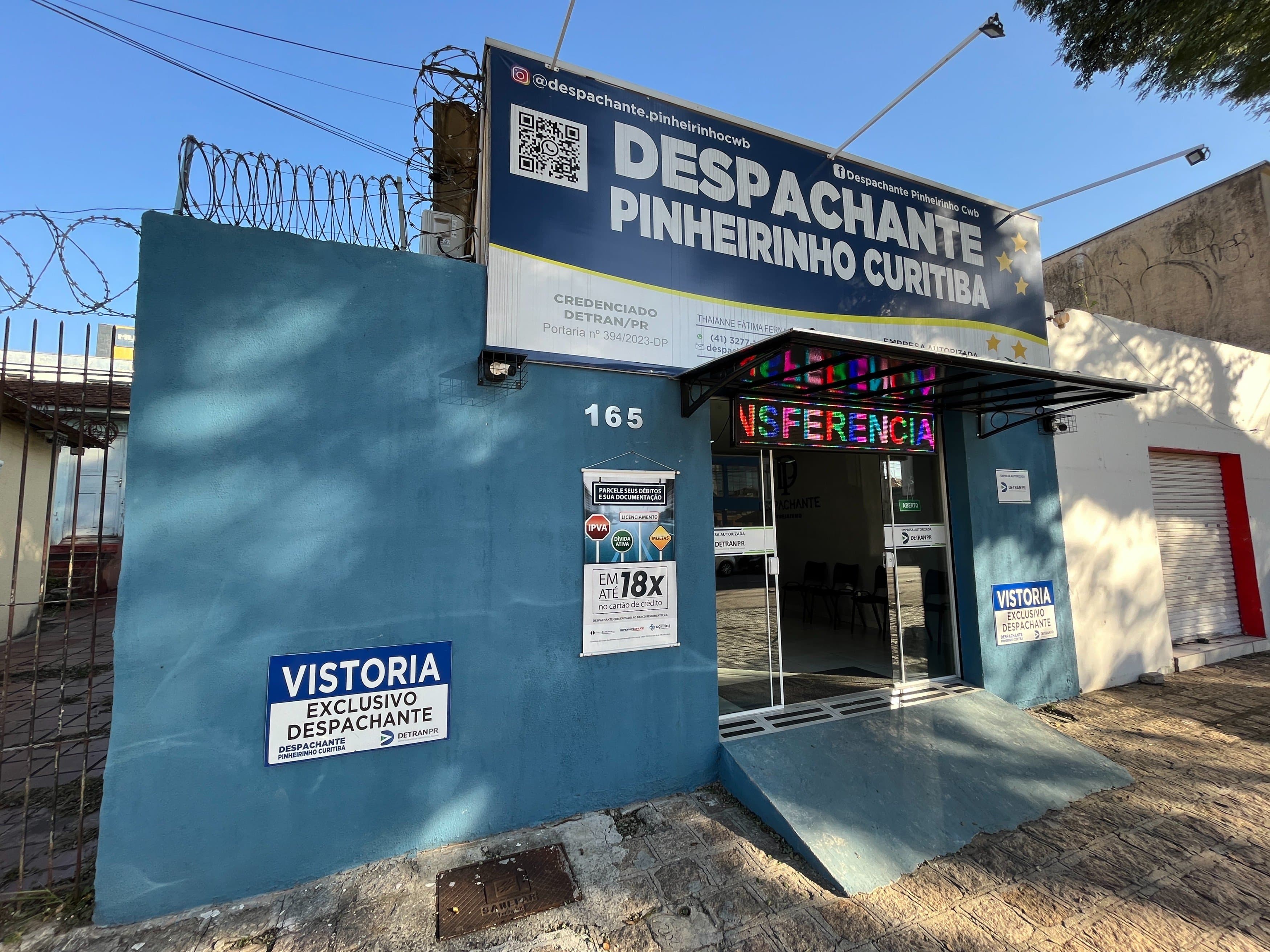 Fachada do Despachante Pinheirinho - Curitiba no Pinheirinho